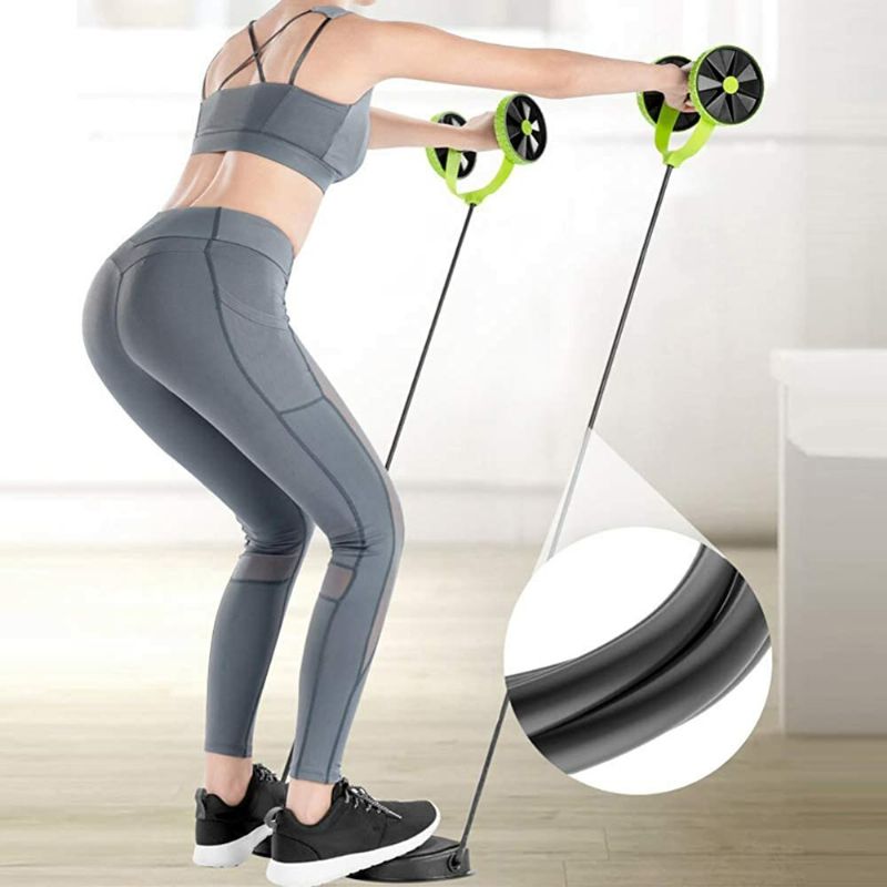 Double Wheel Ab Roller Sport Core Fitness Oprema Za Vježbe Trbušnih Mišića Trenažer Za Mršavljenje Struka Trenažeri Za Trbušne Mišiće Kod Kuće U Teretani