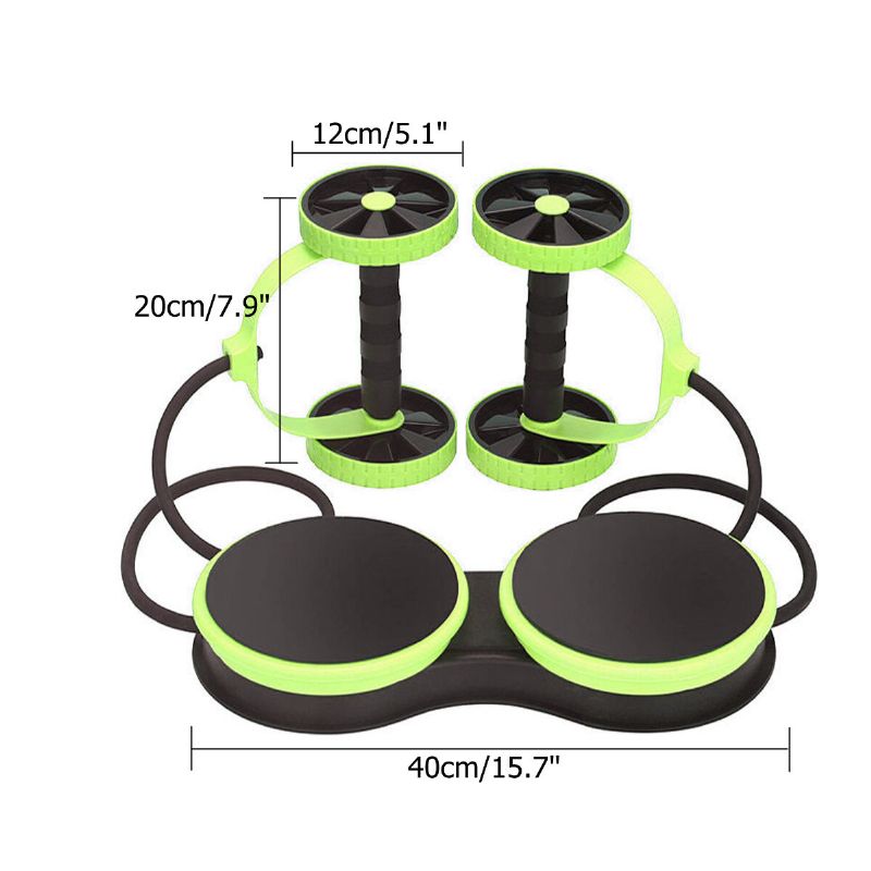 Double Wheel Ab Roller Sport Core Fitness Oprema Za Vježbe Trbušnih Mišića Trenažer Za Mršavljenje Struka Trenažeri Za Trbušne Mišiće Kod Kuće U Teretani