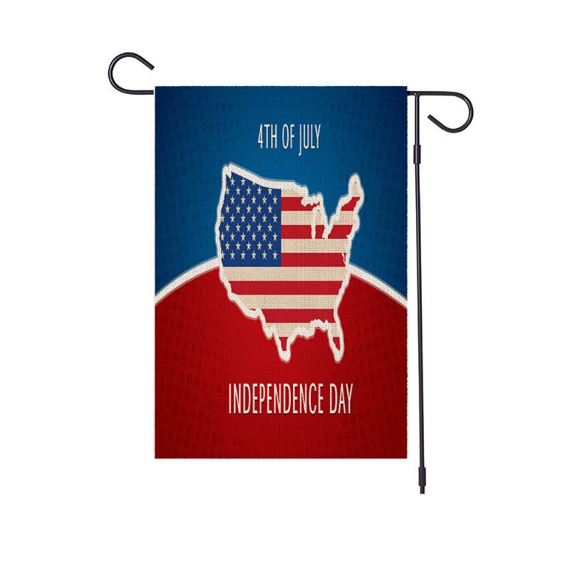 Vrtni Banner Za Dan Neovisnosti Amerike Blagdanska Zastava Državna Dvostrani Digitalni Ispis