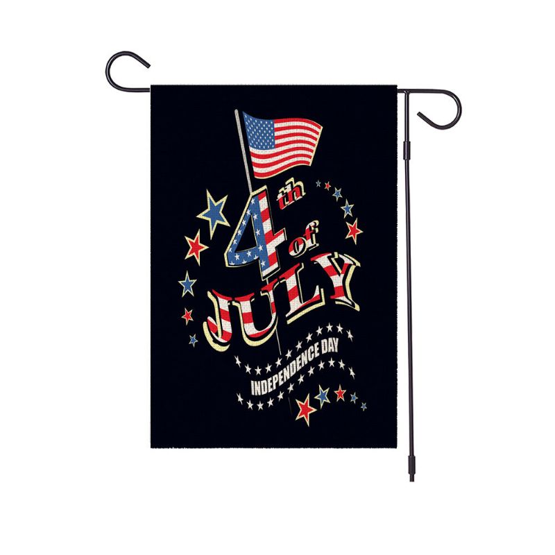 Vrtni Banner Za Dan Neovisnosti Amerike Blagdanska Zastava Državna Dvostrani Digitalni Ispis