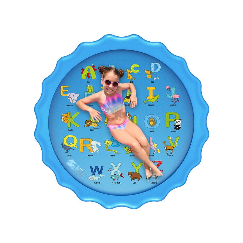 Wevon Splash Pad 67 Inča Sprinkle Play Mat Sprinkler Pad Za Djecu Bazen S Prskalicama Za Vanjske Vodene Igračke Obrazovni Za Plivanje Za Malu Dječaci Djevojčice
