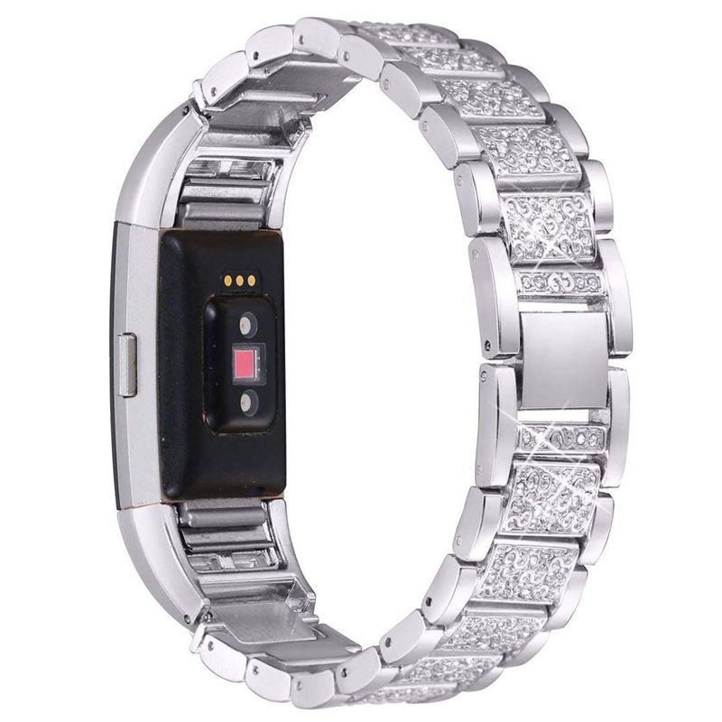 Za Fitbit Charge 2/3 Zamjenski Remen Za Ručni Sat Od Nehrđajućeg Čelika S Kamenčićima
