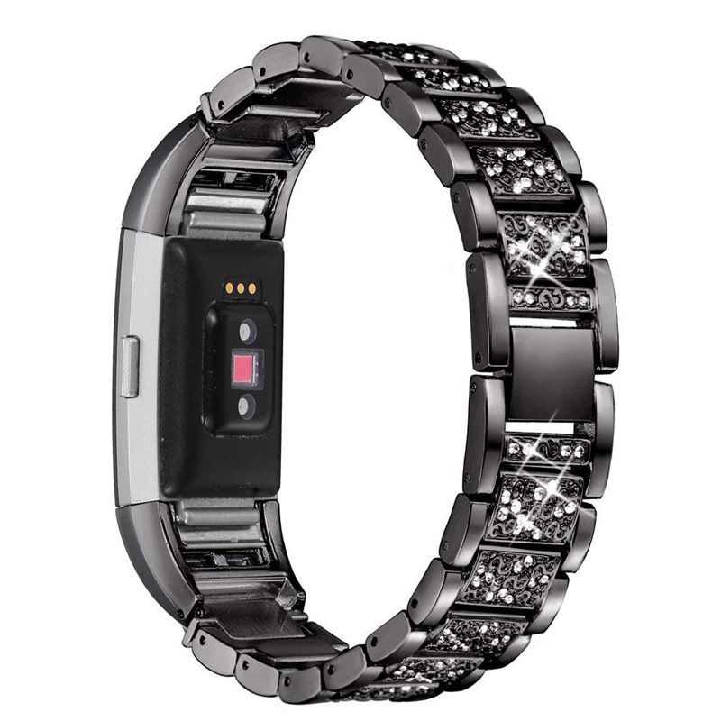 Za Fitbit Charge 2/3 Zamjenski Remen Za Ručni Sat Od Nehrđajućeg Čelika S Kamenčićima