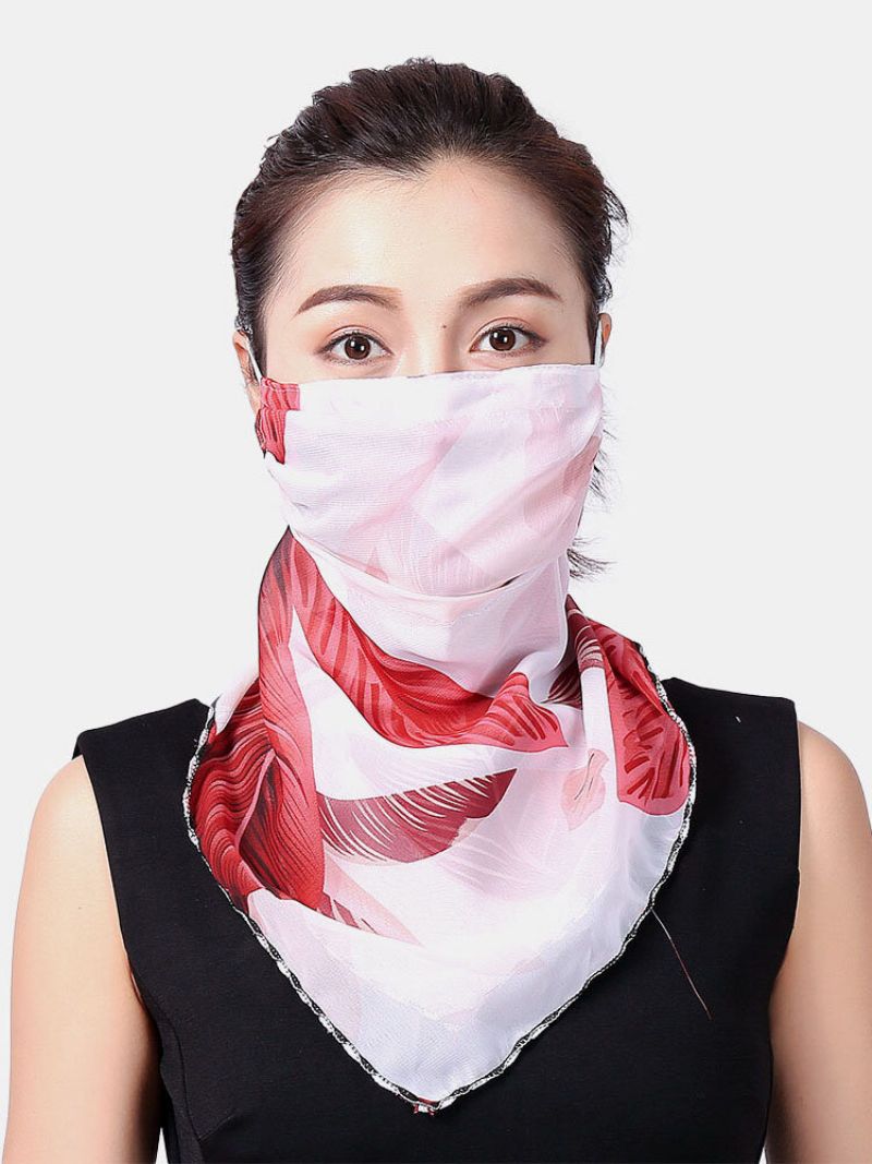 Ženski Šal Za Uši Cvjetna Prozračna Zaštita Krema Za Sunčanje Maske Za Lice Vrat