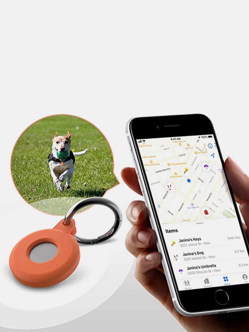 Apple Airtags Tekući Silikonski Zaštitni Rukav Za Locator Tracker Anti-lost Device Keychain