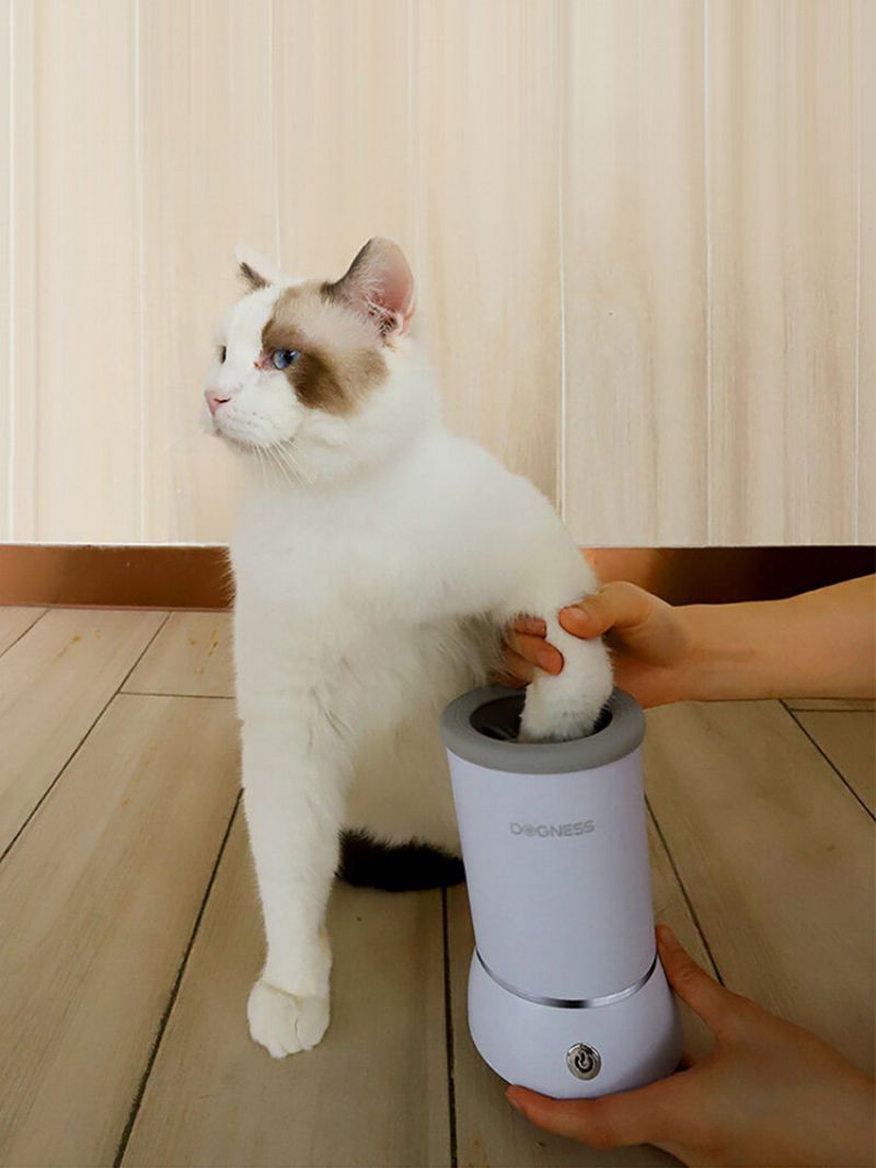 Dogness Automatski Čistač Psećih Šapa Usb Punjenje Čaša Za Pranje Prijenosni Za Kućne Ljubimce S Mekim Silikonskim Čekinjama Perač Za Njegu Pasa I Mačaka S Blatnim Šapama