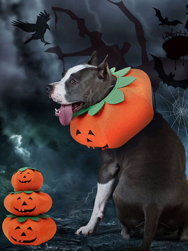 Halloween Pumpkin Dog Dress Up Višenamjenska Ogrlica Za Pse Preobrazbeni Kostim Za Zabavu Za Kućne Ljubimce