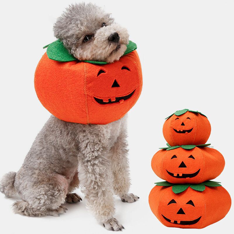 Halloween Pumpkin Dog Dress Up Višenamjenska Ogrlica Za Pse Preobrazbeni Kostim Za Zabavu Za Kućne Ljubimce