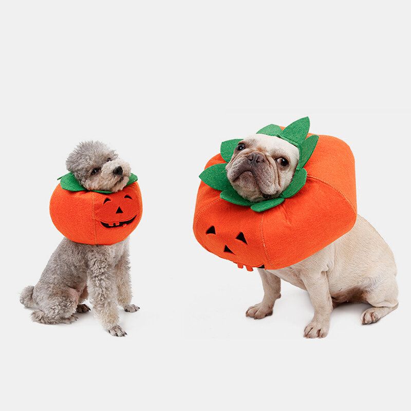 Halloween Pumpkin Dog Dress Up Višenamjenska Ogrlica Za Pse Preobrazbeni Kostim Za Zabavu Za Kućne Ljubimce