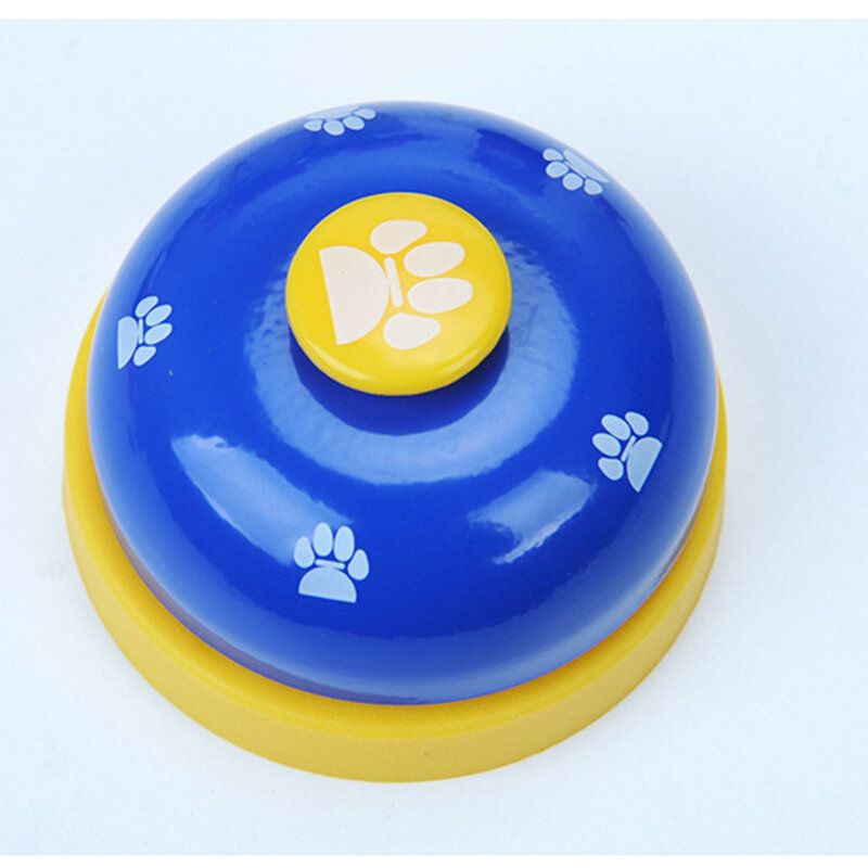 Pet Press Jingle Dog Cat Trainer Pet Intelligence Toy Footprints Bells Dog Ringer