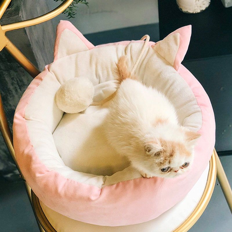 Podloga Za Spavanje Za Slatko Štene Odvojivi Ljubimac Pas Mačka Mekani Okrugli Krevet Za Sva Godišnja Doba
