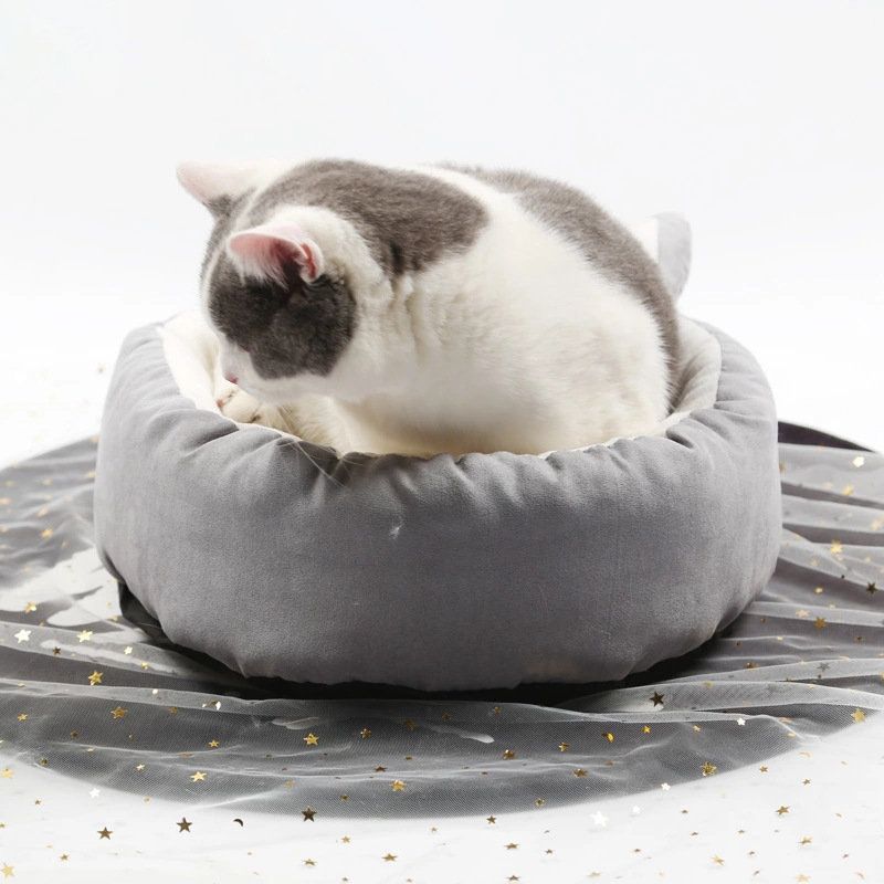 Podloga Za Spavanje Za Slatko Štene Odvojivi Ljubimac Pas Mačka Mekani Okrugli Krevet Za Sva Godišnja Doba