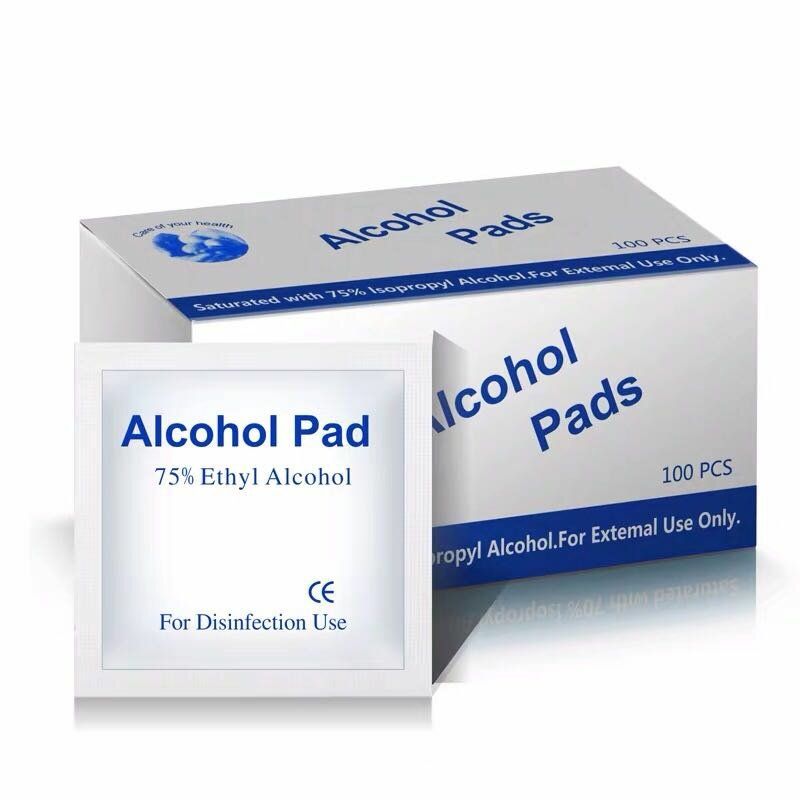 100 Komada / Kutija Jednokratne Alkoholne Dezinfekcijske Pamučne Maramice Sterilizacijske Čiste