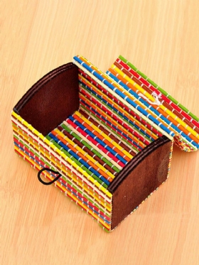Bambus Liubian Stolna Kutija Za Pohranu Nakit Naušnice Diy Organizator