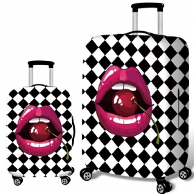 Cherry Lips Elastična Navlaka Za Prtljagu Izdržljiva Zaštita Za Kovčeg