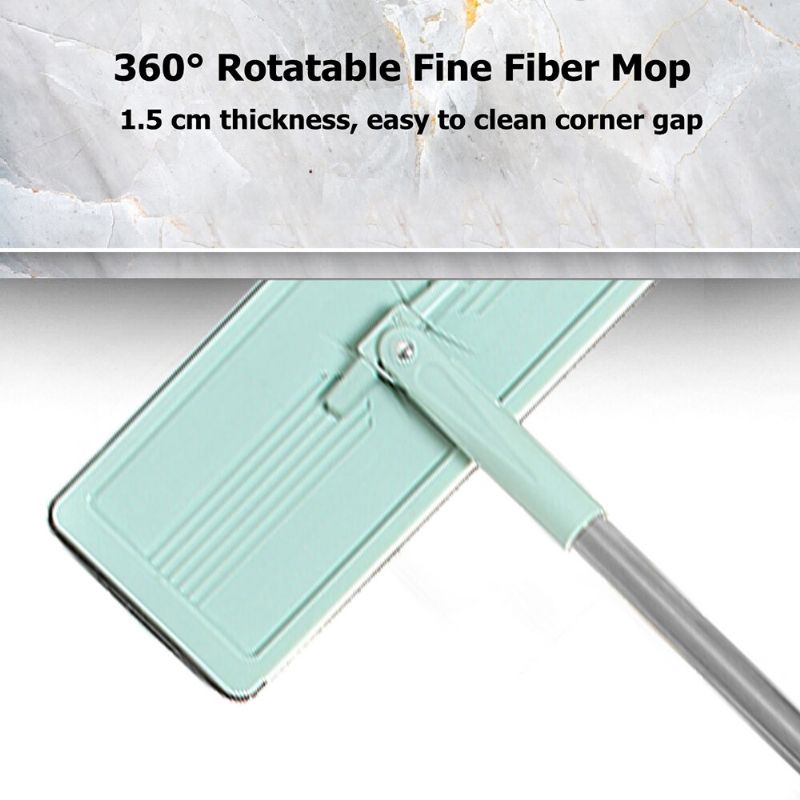 Flat Bucket Mops Čišćenje Vlaknima Besplatna Ručna Centrifuga Pranje Ultrafini Magic Floor Mop