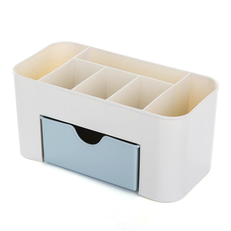 Jednostavna Plastična Stolna Kutija Za Šminku S Ladicom Višenamjenska Za Nakit Stol Za Pohranu