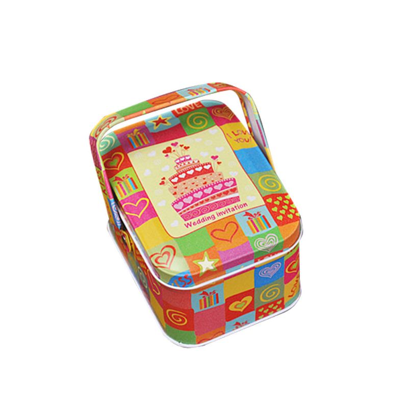 Prijenosna Kutija Za Slatkiše S Poklopcem Željezna Za Pohranu Za Skupljanje Trava Poklon Vrećica Za Šećer