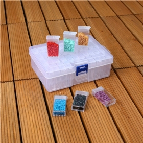 Prozirna Plastična Kutija Za Pohranjivanje Alat Za Dijamantno Slikanje S 64 Utora