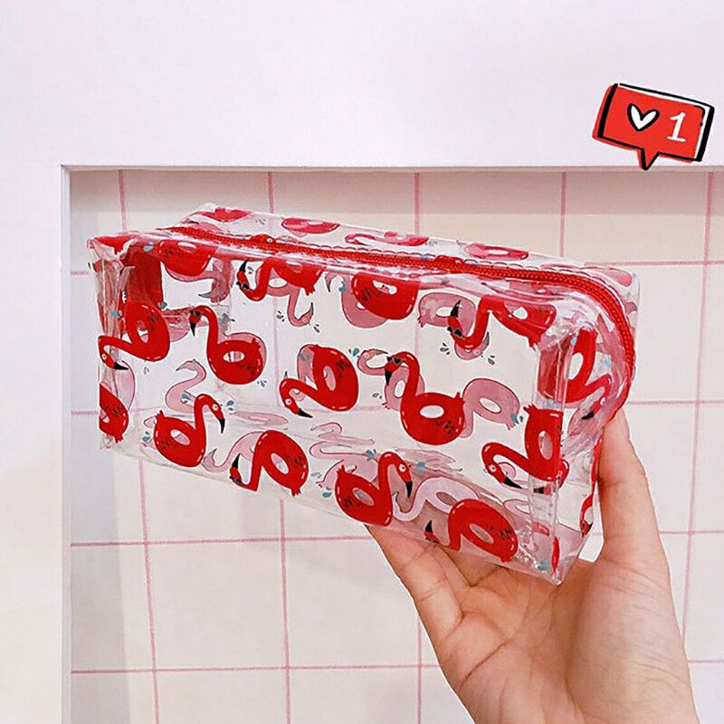 Pvc Prozirna Kozmetička Torbica Flamingo Torba Za Pranje Putna Pohrana
