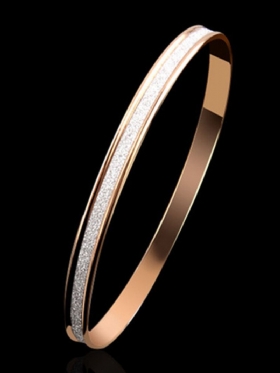Moderna Jednostavna Metalna Narukvica Za Ribanje Od Nehrđajućeg Čelika Nakit Za Par