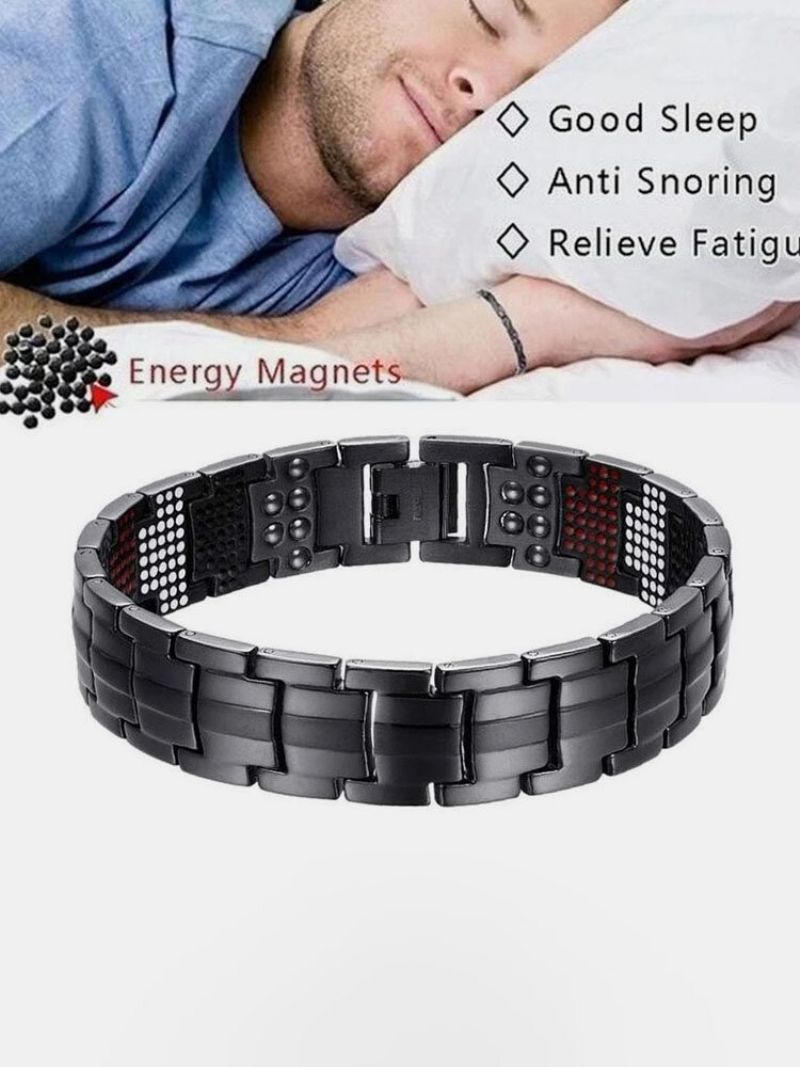 Modna Magnetska Zdravstvena Energija Koja Se Može Odvojiti S Više Točaka Magneta S Negativnim Ionima Muška Narukvica S Magnetskom Terapijom Za Mršavljenje