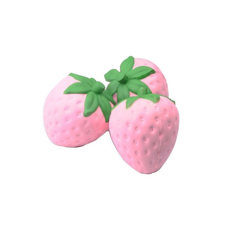 11.5x9.5 cm Kawaii Squishy Strawberry Mekani Telefonski Privjesak Torbe Trake Sporo Raste