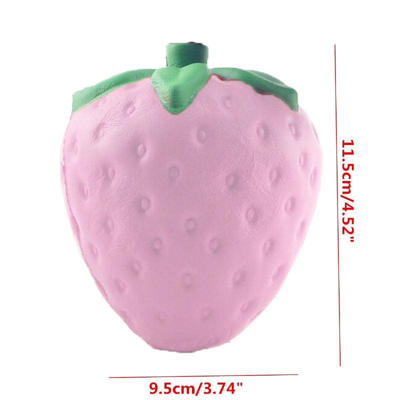 11.5x9.5 cm Kawaii Squishy Strawberry Mekani Telefonski Privjesak Torbe Trake Sporo Raste