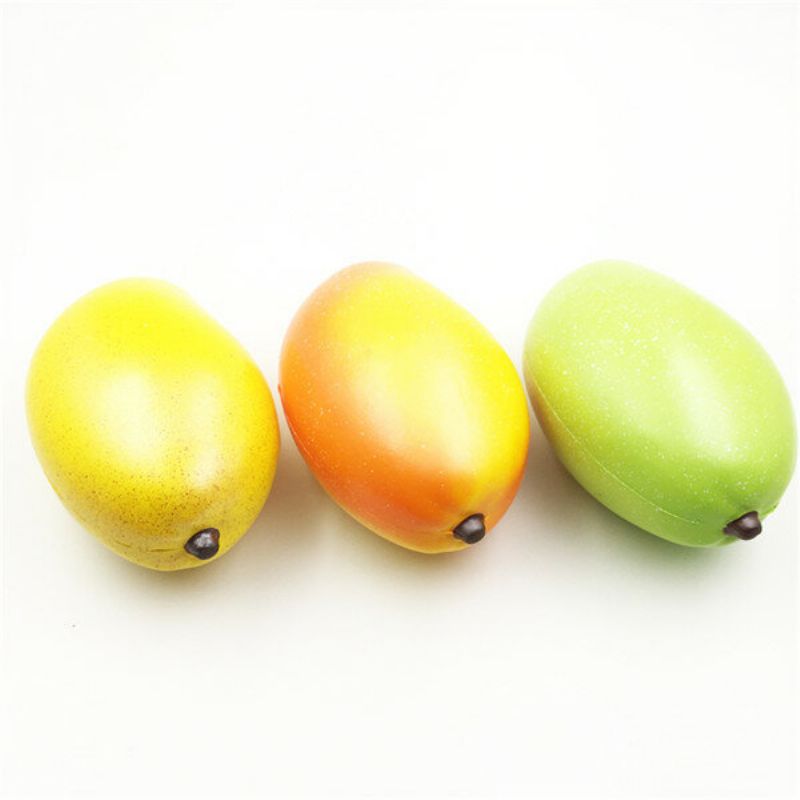 17 cm Giggle Bread Squishy Mango Slow Rising Izvorno Pakiranje Fruit Collection Decor