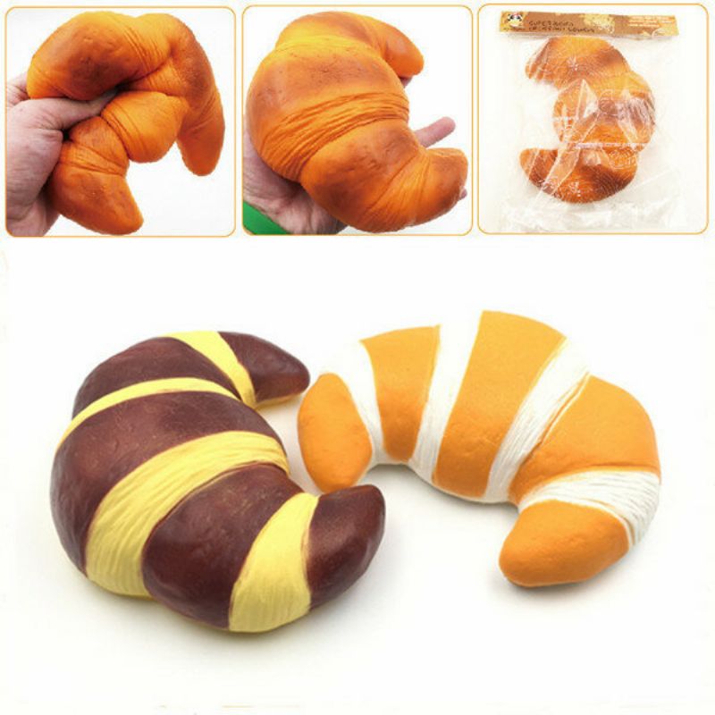 18 cm Squishyfun Jumbo Croissant Squishy Bread Super Slow Rising Squeeze Collection Igračka Zabavni Dar