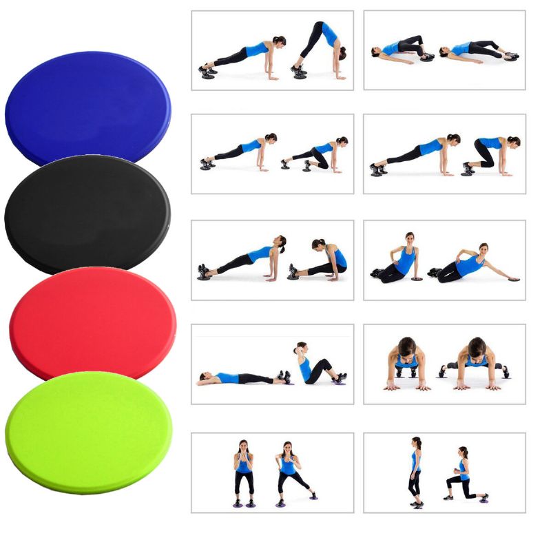 3 Kom Fitness Core Sliders Set Otpornih Traka Protiv Klizanja Klizač Sport Yoga Mats