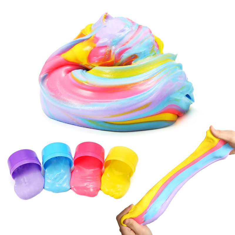 4pcs Šarene Glinene Netoksične Puff Slime Diy Ekološke Igračke