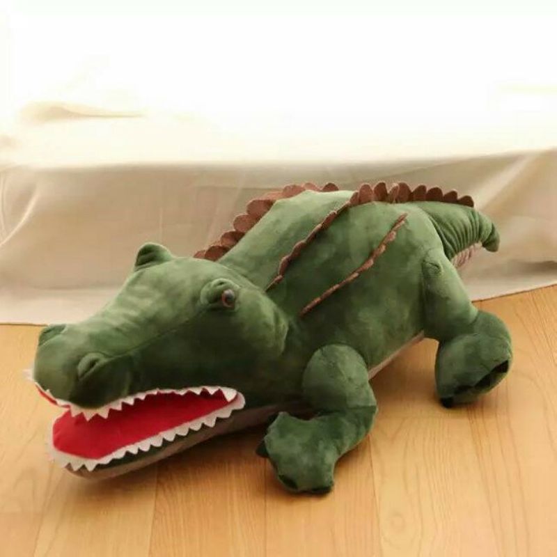 55 cm Slatki Crtani Plišani Zeleni 3d Oblik Krokodila Topao Jastuk Za Ruke Dječja Igračka Kreativan Dar