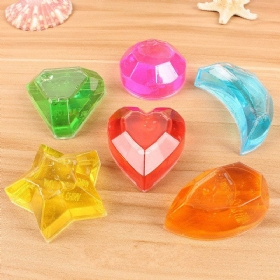 6pcs Crystal Diamond Star Slime Jelly Plastelin Poklon Igračka Za Ublažavanje Stresa