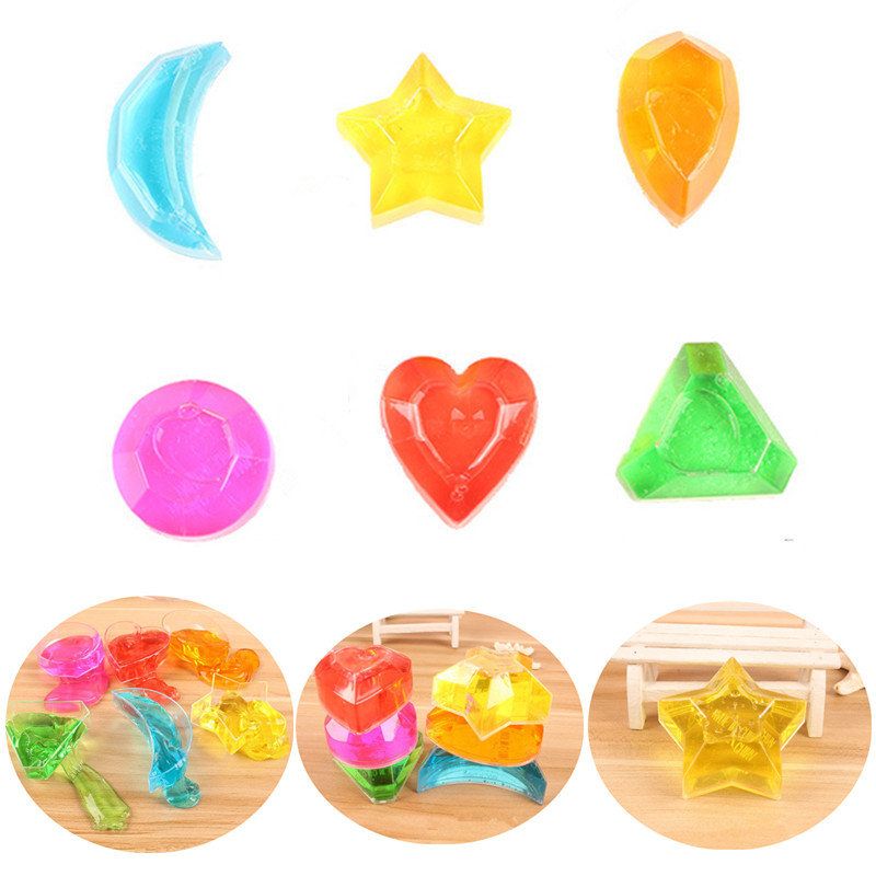 6pcs Crystal Diamond Star Slime Jelly Plastelin Poklon Igračka Za Ublažavanje Stresa