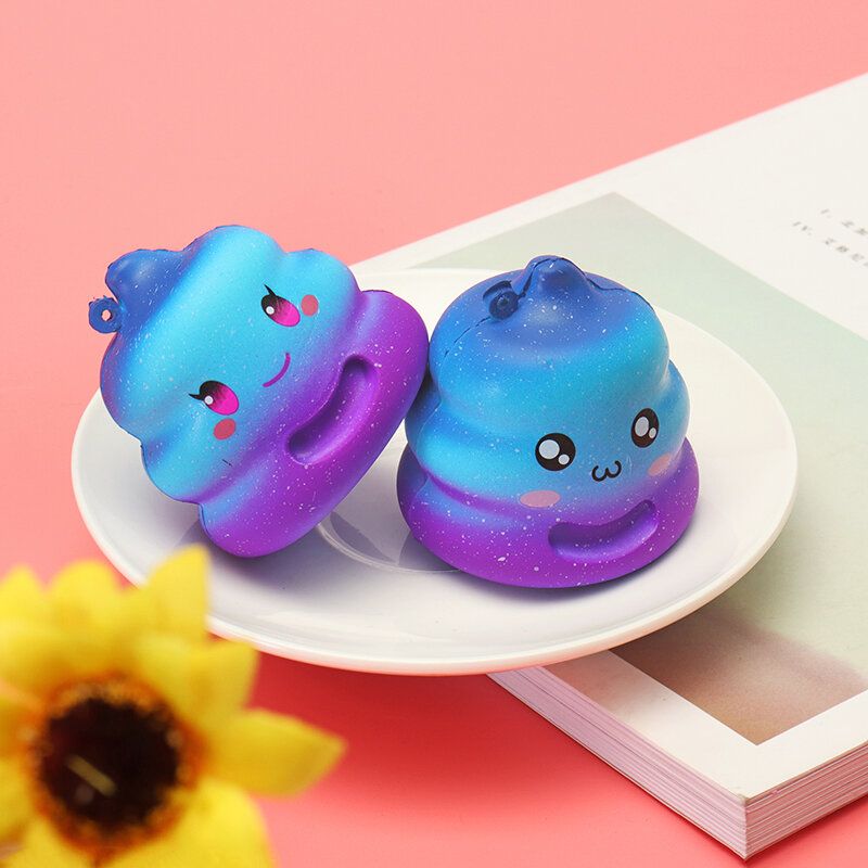 7cm Crazy Squishy Galaxy Poo Slow Rising Mirisna Crtana Punđa Poklon Dekoracija