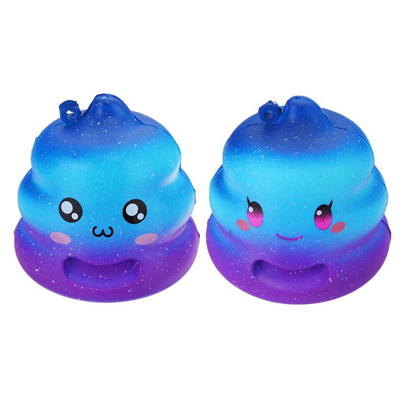 7cm Crazy Squishy Galaxy Poo Slow Rising Mirisna Crtana Punđa Poklon Dekoracija