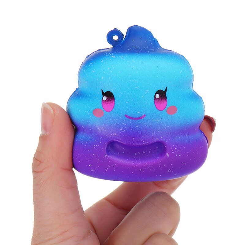 7cm Crazy Squishy Galaxy Poo Slow Rising Mirisna Crtana Punđa Poklon Dekoracija