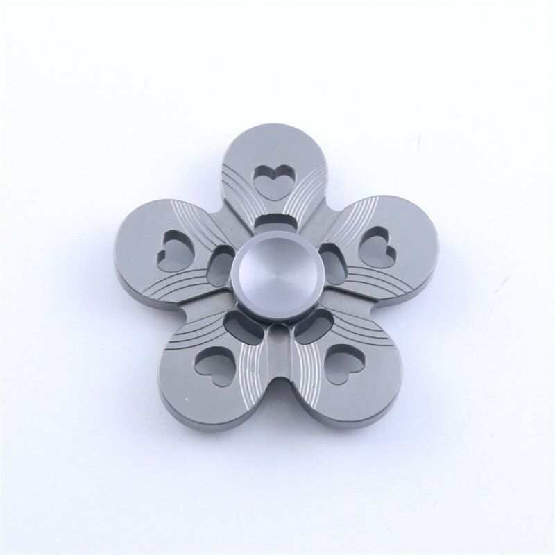 Aluminijska Legura Five Leaves Šareni Fidget Hand Spinner Edc Reduce Stres Focus Attention Toys