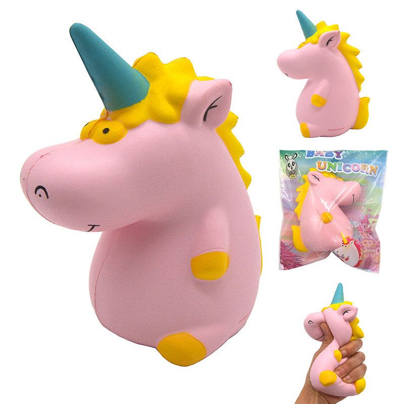 Areedy Squishy Baby Unicorn 14cm*10cm*8cm Super Slow Rising Slatka Ružičasta Originalno Pakiranje