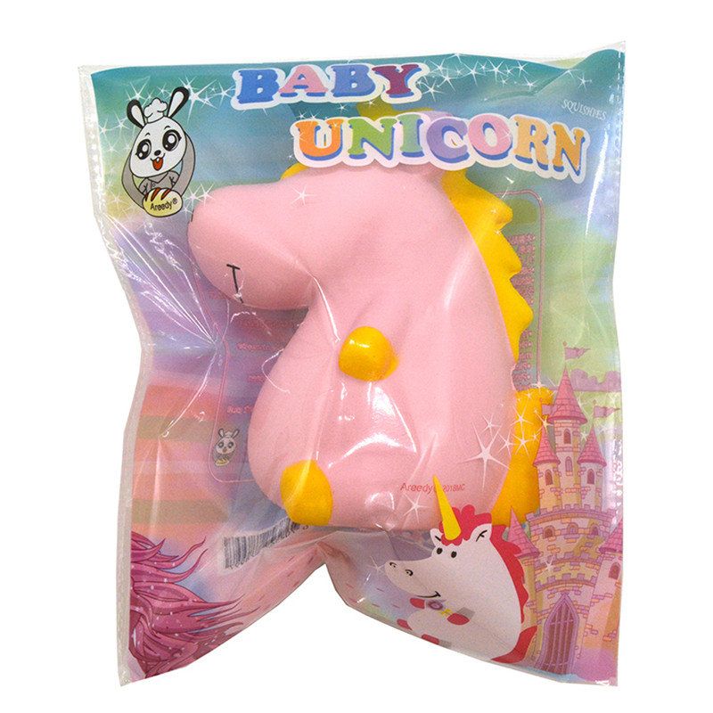 Areedy Squishy Baby Unicorn 14cm*10cm*8cm Super Slow Rising Slatka Ružičasta Originalno Pakiranje