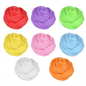 Candyfloss Fluffy Floam Slime Clay Putty Za Ublažavanje Stresa Kids Gag Igračka Na Dar 8 Boja