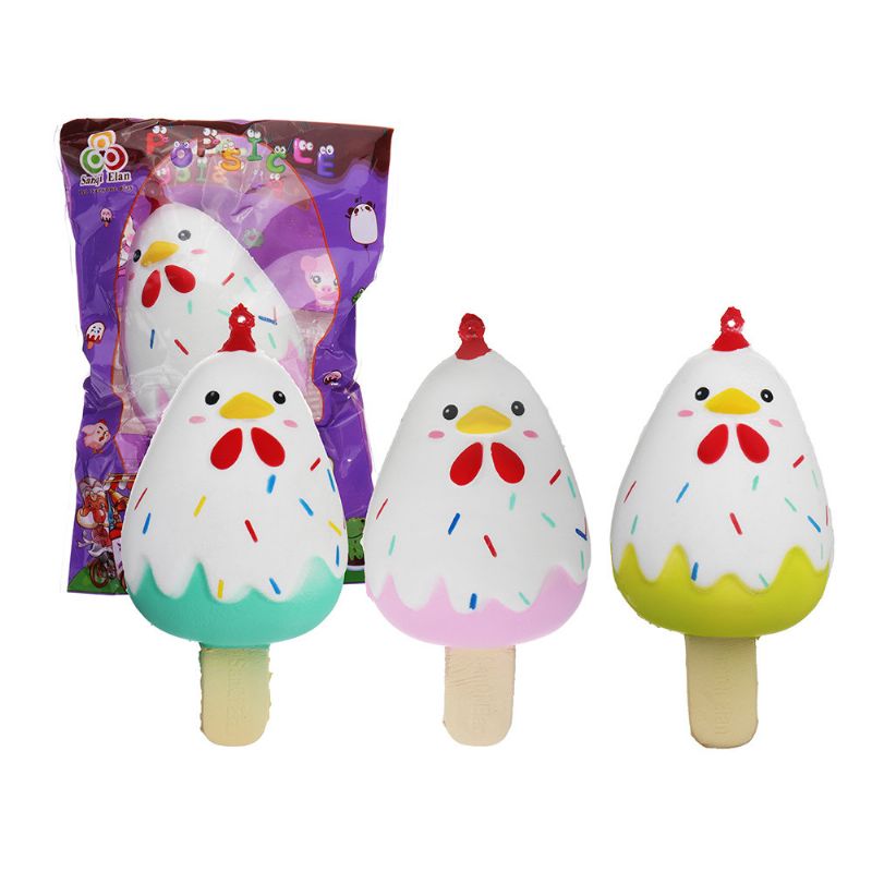 Chick Popsicle Ice-lolly Squishy Slow Rising Mekana Igračka S Pakiranjem