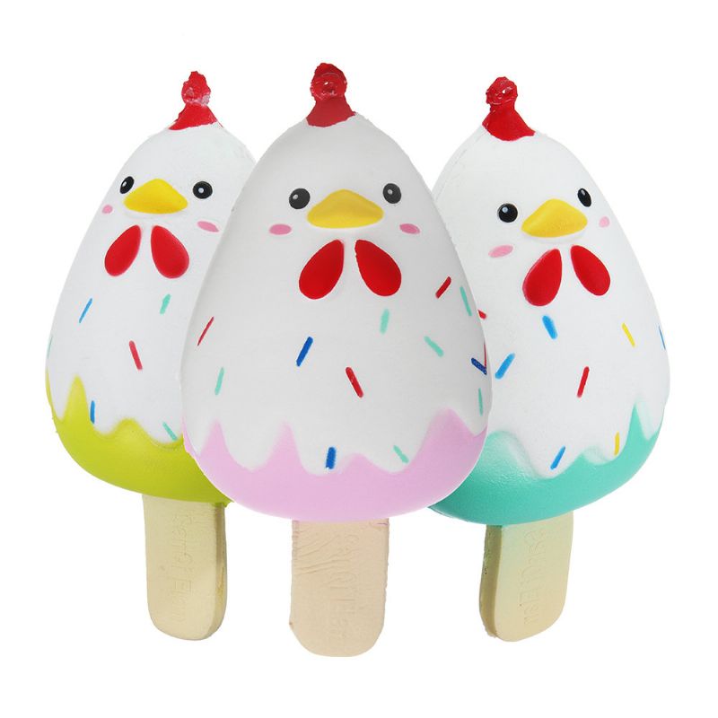 Chick Popsicle Ice-lolly Squishy Slow Rising Mekana Igračka S Pakiranjem