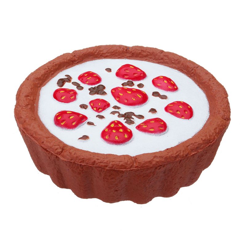 Čokoladna Torta Od Jagoda Squishy Mekana Igračka Koja Se Sporo Diže S Pakiranjem Poklon Kolekciji