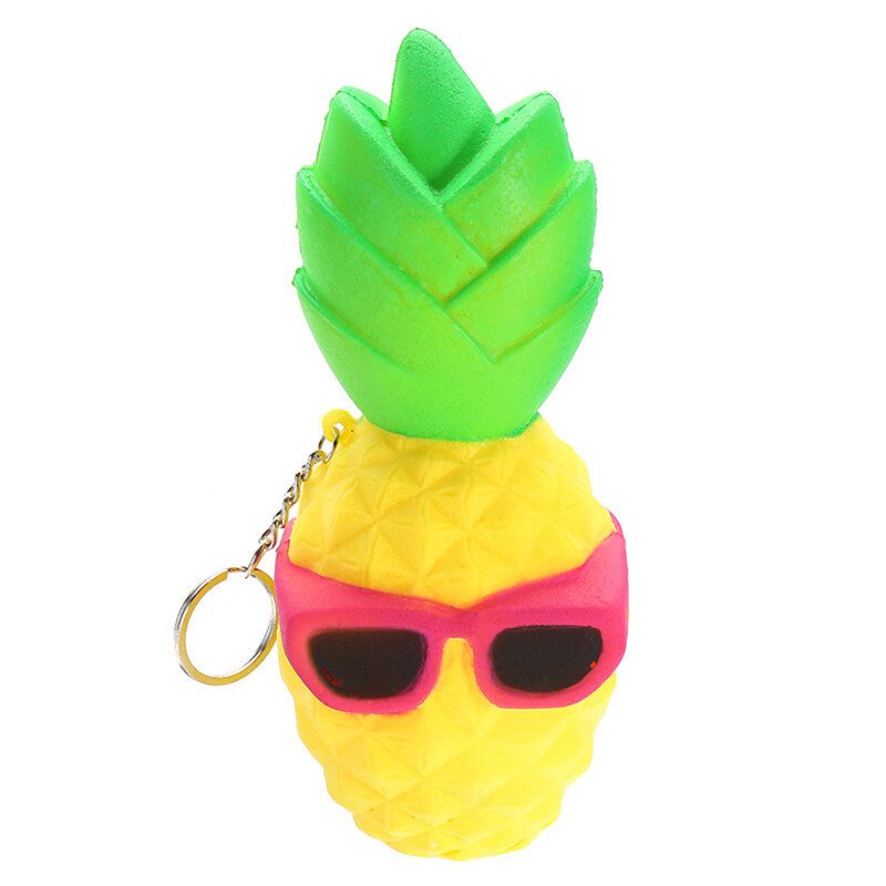 Cool Pineapple Squishy Slow Rising Toy Tag Soft Squeeze Collection Poklon Dekor Igračka