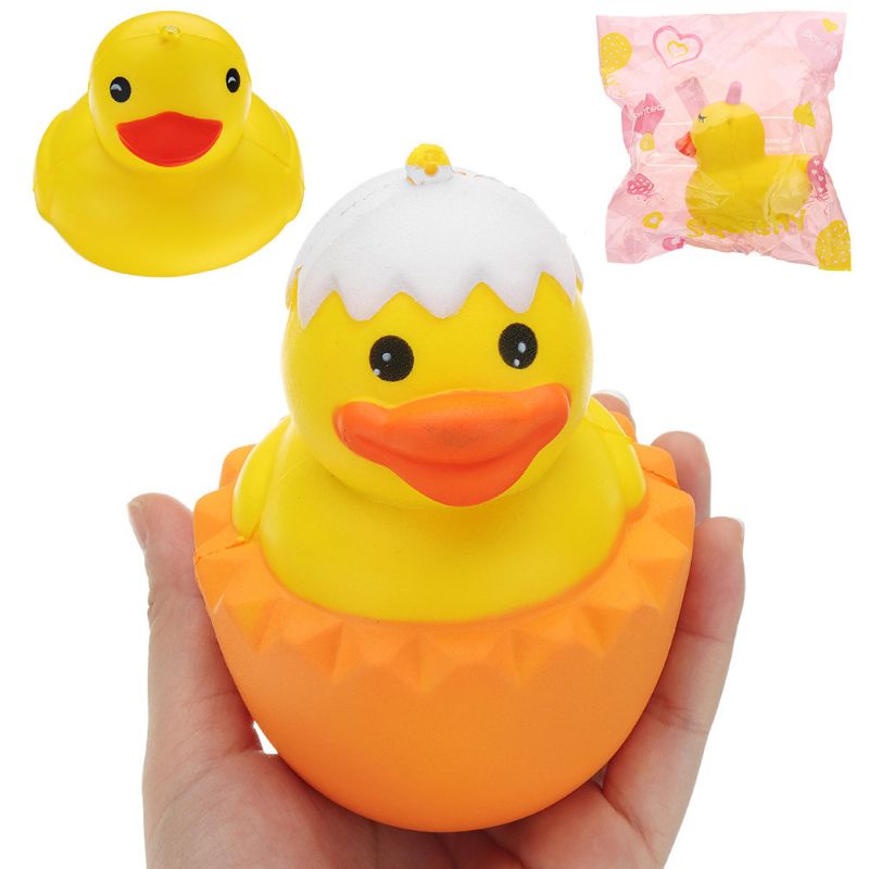 Crtani Žuta Patka Squishy Slow Rising S Pakiranjem Zbirka Poklon Mekana Igračka