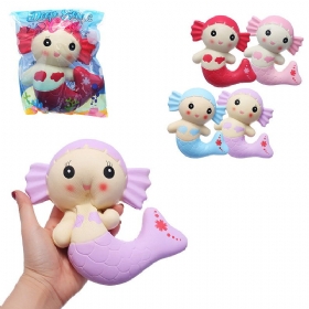 Cutie Squishy Mermaid Toys Mirisna Torta Od Kruha Super 19cm Mekana Sporo Rastuća Originalno Pakiranje