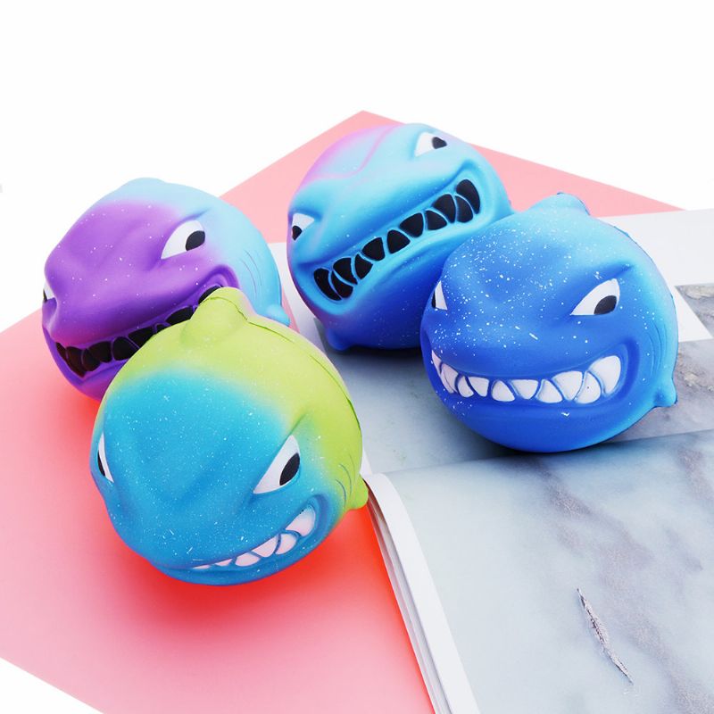 Fierce Shark Squishy Slow Rising Toy Poklon Zbirka S Pakiranjem