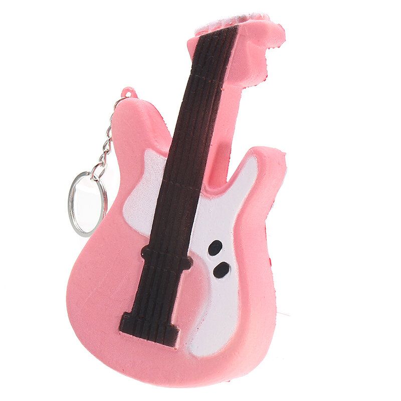 Gitara Squishy Slow Rising Toy Tag Soft Cute Collection Poklon Ukrasna Igračka